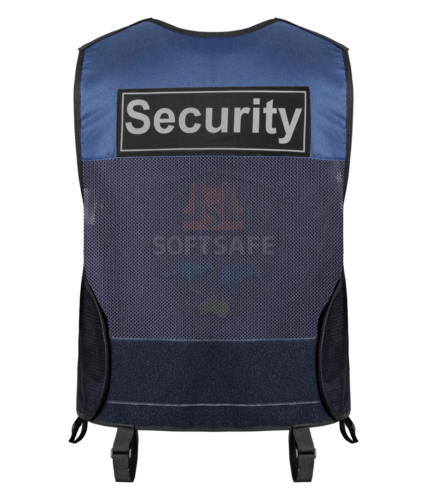 Tactical Security Utility Vest – Navy Blue (Multi-Pocket & Breathable Mesh)