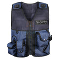 Tactical Security Utility Vest – Navy Blue (Multi-Pocket & Breathable Mesh)