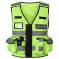 SOFTSAFE® High-Visibility Security Vest – Reflective Multi-Pocket Safety Jacket with Removable Patches