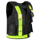 SOFTSAFE Black Security Vest – High-Visibility Mesh Safety Vest with Removable Patches & Multi-Pockets