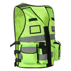 SOFTSAFE® High-Visibility Security Vest – Reflective Multi-Pocket Safety Jacket with Removable Patches