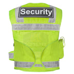 High-Visibility Multi-Pocket Security Vest – Neon Green (Reflective Safety Gear)