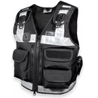 Black Security Tactical Vest – One Size Fits All | Adjustable Fit